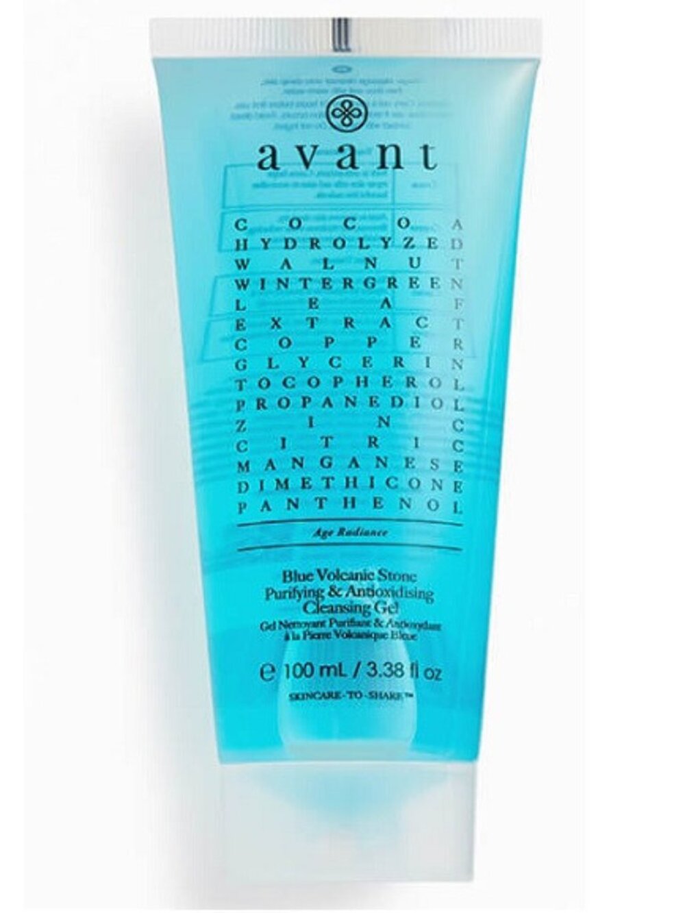 NEW Large Avant Blue Volcanic Stone Purifying & Antioxidizing Cleansing Gel